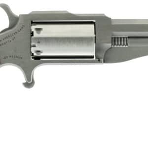 North American Arms 18603C 1860 The Earl 22 LR/22 WMR 5 Shot 3" Stainless Steel Barrel, Frame & Cylinder, Rosewood Boot Grip, Exposed Hammer