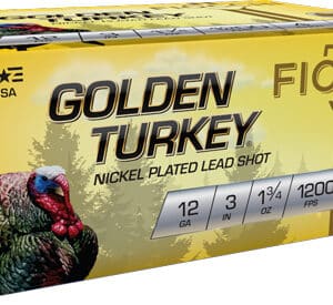 FIOCCHI GOLDEN TURKEY 12GA - 3" 1-3/4OZ #4 10RD 10BX/CS
