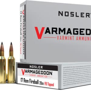 NOSLER VARMAGEDDON 17 REM FB - 20GR FBT 20RD 20BX/CS
