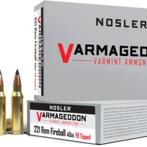 NOSLER VARMAGEDDON 221 REM - FIREBALL 40GR FBT 20RD 10BX/CS