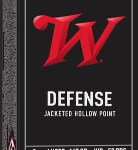 WINCHESTER DEFENSE 9MM LUGER - 115GR JHP 50RD 10BX/CS