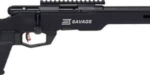 SAVAGE B22 PRECISION 22WMR 18" - HB MDT CHASSIS W/RAIL BLACK