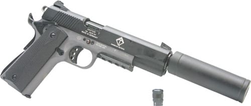 GERMAN SPORT 1911 AD-OPS 22LR - 5" BLACK/GREY 10RD W/RAIL - Image 2