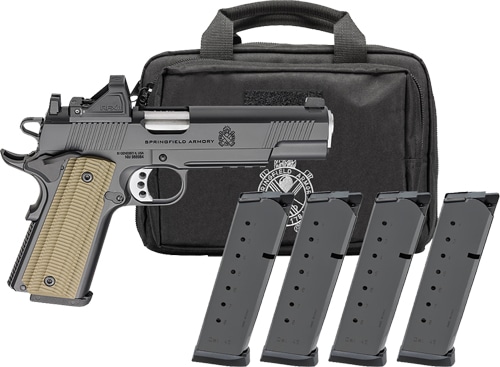 SPRINGFIELD 1911 OPERATOR AOS - 45 ACP 5" 8RD 4 MAGS GEAR PAC