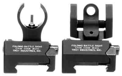 TROY BATTLESIGHT SET MICRO - HK STYLE FOLDING BLACK