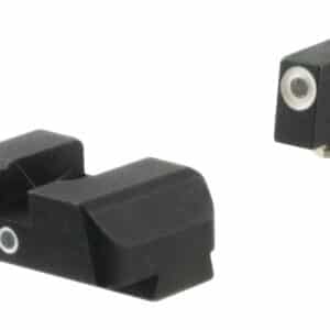 AmeriGlo GL5101 i-Dot Sight Set for Glock Green Tritium White Outline Front Sight-Green Tritium Rear Sight