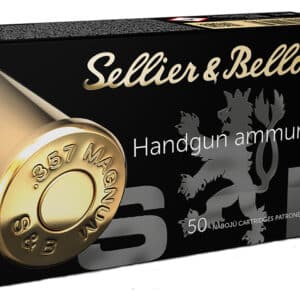 Sellier & Bellot SB357C Handgun  357Mag 158gr Semi Jacketed Hollow Point 50 Per Box/20 Case