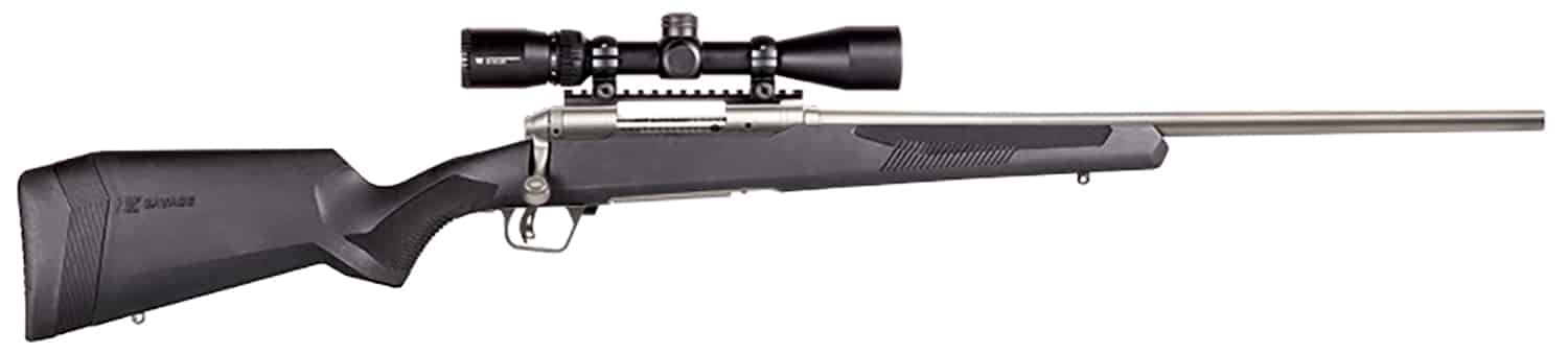 Savage Arms 57354 110 Apex Storm XP 300 Win Mag 3+1 24", Matte Stainless Metal, Synthetic Stock, Vortex Crossfire II 3-9x40mm Scope