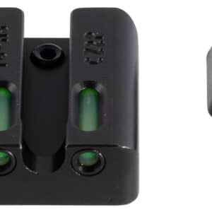 TruGlo TG13CZ2PC TFX Pro  Black | Green Tritium & Fiber Optic Orange Outline Front Sight Green Tritium & Fiber Optic Rear Sight