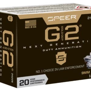 Speer 24226 Gold Dot G2 9mmLuger 147gr 20 Per Box/10 Case