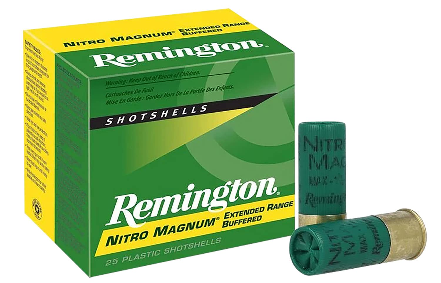 Remington Ammunition 26682 Nitro Magnum 12Gauge 3" 1 7/8oz 2Shot 25 Per Box/10 Case