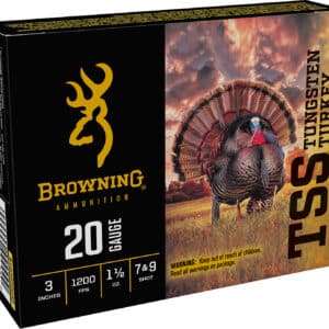 Browning Ammo B193922030 TSS Tungsten Turkey 20Gauge 3" 1 1/2oz Tungsten 7/9Shot 5 Per Box/10 Case
