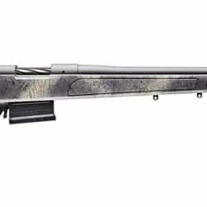Bergara Rifles B14LM368 B-14 Wilderness HMR 300 PRC 5+1 26" Threaded, Sniper Gray Cerakote Barrel/Rec, Adj. SoftTouch Woodland Camo Stock with Mini-Chassis, Omni Muzzle Brake