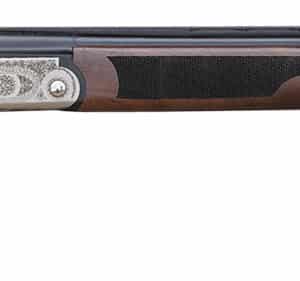 Pointer KAR2828 Acrius  Full Size 28 Gauge Break Open 2.75" 2rd 28" Black Over/Under Vent Rib Barrel, Nickel Steel Laser Etched Receiver, Fixed Turkish Walnut Stock, Ambidextrous