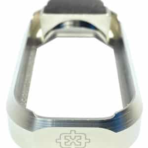 Cross Armory CRGFMWSV Flared Magwell  Compatible w/Glock Gen1-3 Silver Anodized Aluminum