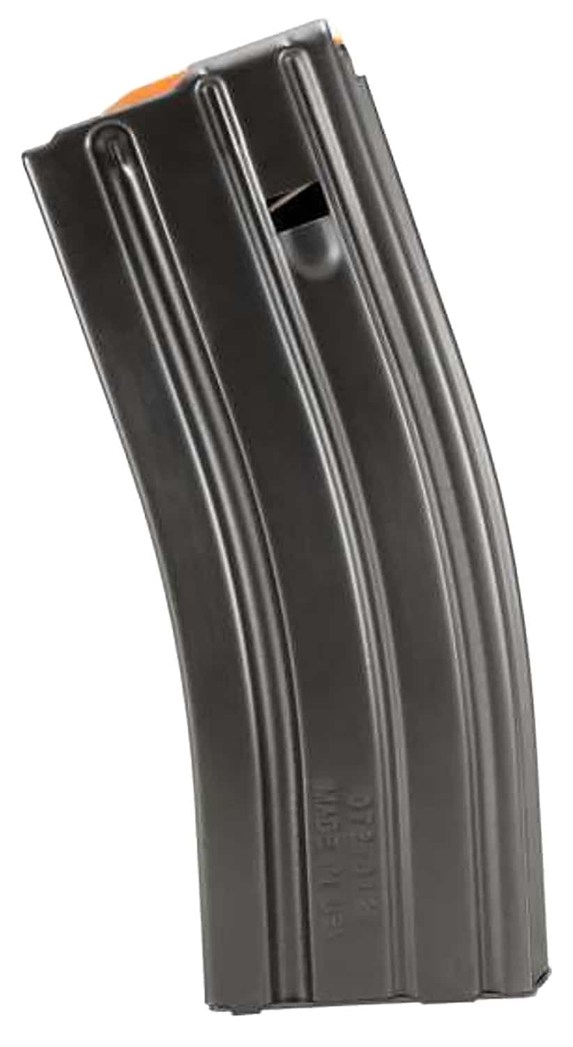 DuraMag 3023041178CPDL10 SS 10rd 223 Rem/5.56x45mm NATO for AR-15 Black w/ Orange Follower Detachable