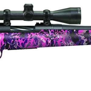 Mossberg 28144 Patriot Super Bantam Youth 7mm-08 Rem 5+1 20" Matte Blued Fluted Barrel, Matte Blued Steel Receiver, Muddy Girl Wild Synthetic Stock, Right Hand Includes 3-9x40mm Duplex Scope