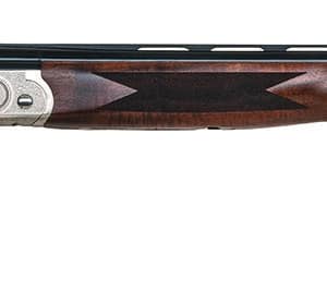 Mossberg 75472 Gold Reserve Full Size 12 Gauge Break Open 3" 2rd 30" Blue Polished Vent Rib Barrel, Silver Polished Stainless Steel Engraved Receiver, Fixed Black Walnut Stock, Right Hand