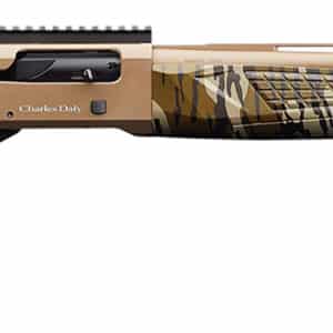 Charles Daly 930313 601  12 Gauge 4+1 3" 24" Vent Rib Barrel, Flat Dark Earth Aluminum Receiver, Mossy Oak Bottomland Synthetic Stock, Fiber Optic Front/Picatinny Rail Rear, Includes 3 Choke Tubes