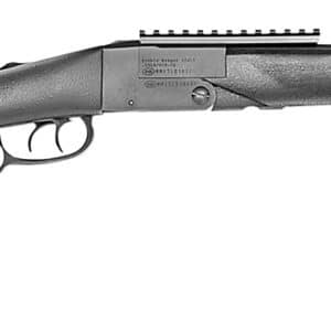 Chiappa Firearms 500260 Double Badger  22 LR 410 Gauge 1+1 19" Black Steel Barrel, Blued Picatinny Rail, Fixed Black Textured Synthetic Stock