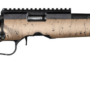 Christensen Arms 8011201500 Ranger  Full Size 17 HMR 9+1, 18" Black Carbon Fiber Barrel, Black Anodized Aluminum Receiver, Tan w/Black Webbing Fixed w/Aluminum Pillars Stock