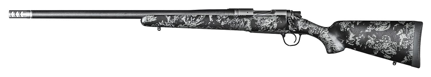 Christensen Arms 8010617400 Ridgeline FFT 7mm-08 Rem 4+1 20" Carbon Fiber/Threaded Barrel, Stainless Steel, Black with Gray Accents Stock, Left Hand