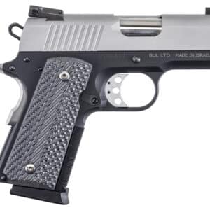 Magnum Research DE1911UTT Desert Eagle 1911 U 45 ACP 6+1 3" Stainless Serrated Slide, Two-Tone w/Black Finish Aluminum Frame w/Beavertail, Black/Gray G10 Grips