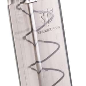 ETS Group SMKGLK922 Pistol Mags Competition Legal 22rd Extended 9mm Luger Compatible w/ Glock 17 Smoke Polymer