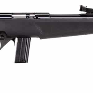 Rossi RB22L1611 RB22  Compact 22 LR 10+1, 16" Matte Black Button Rifled Free Floating Steel Barrel, Matte Black Stainless Steel Receiver, Black Monte Carlo Stock, Right Hand