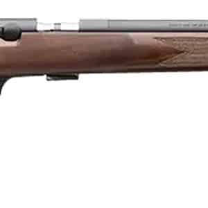 Browning 025253202 T-Bolt Target SR 22 LR 10+1 20" Matte Blued Heavy Bull Threaded Barrel, Drilled & Tapped Matte Blued Steel Receiver, Grade I Black Walnut Target Style Fixed w/Raised Comb Stock