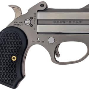 Bond Arms BAHB Honey B  38 Special 2rd Shot 3" Matte Stainless Steel Frame Black Extended B6 Resin Grips
