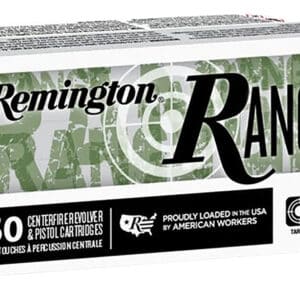 Remington Ammunition R27778 Range  9mmLuger 115gr Full Metal Jacket 50 Per Box/20 Case