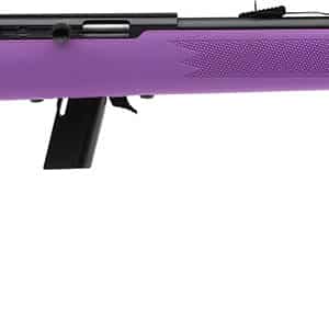 Savage Arms 40219 64 F Full Size 22 LR 10+1 21" Matte Black Carbon Steel Barrel, Matte Black Grooved Carbon Steel Receiver, Purple Fixed Synthetic Stock, Right Hand