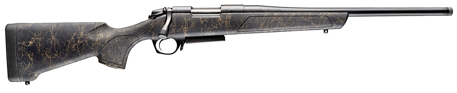 Bergara Rifles B14S903 B-14 Stoke 243 Win 4+1, 20" Graphite Black Cerakote #4.5 Contour Threaded Barrel, Graphite Black Cerakote Steel Receiver, Black Webbed Tan Fixed w/SoftTouch Synthetic Stock