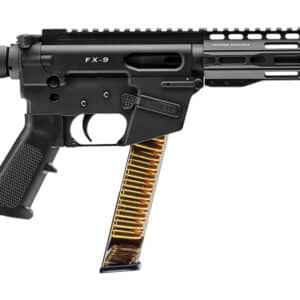 FREEDOM ORDNANCE FX9P10SBM FX-9 9mm Luger 32+1 10", Black, M-LOK Handguard, SB Mini Brace, A2 Grip, 3" Faux Suppressor