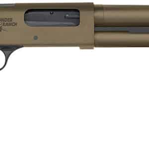 Mossberg 50781 590 Thunder Ranch 12 Gauge 5+1 3" 18.50" Cylinder Bore, Patriot Brown Barrel/ Optic Cut Rec, Black Synthetic Furniture, Fiber Optic Sight