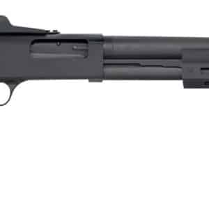Mossberg 50674 590  12 Gauge Pump 3" 8+1 20" Matte Blued Steel Barrel, Matte Blued Drilled & Tapped Receiver, M-LOK Handguards, Black Fixed Synthetic Stock