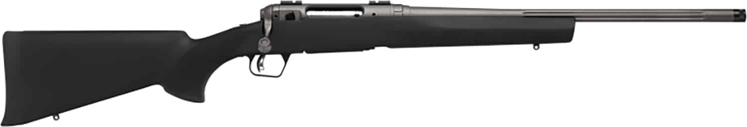 Savage Arms 58268 110 Trail Hunter Lite Full Size 6.5 Creedmoor 4+1 20" Fluted/Threaded Barrel, Drilled & Tapped Steel Receiver, Black Fixed Synthetic Stock