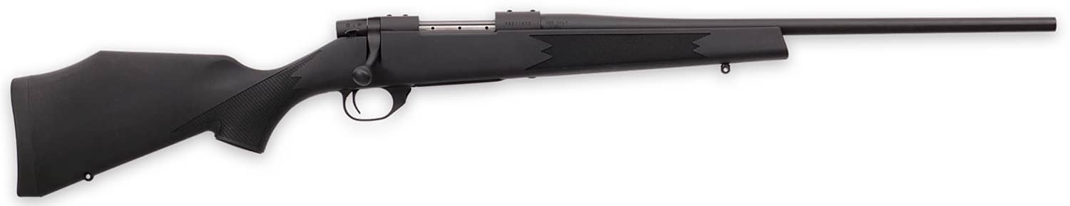 Weatherby VYT223RR0T Vanguard Synthetic Compact 223 Rem 5+1 20" Matte Blued #1 Threaded Barrel, Matte Blued Drilled & Tapped Steel Receiver, Black Adjustable Synthetic Stock