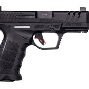 SAR USA SAR9CSOCOMBL SAR9 C  Compact Frame 9mm Luger 21+1 4" Black Steel Barrel, Black Steel Optic Ready/Ported/Serrated Slide, Black Polymer Frame w/Picatinny Rail, Interchangeable Backstrap Grip