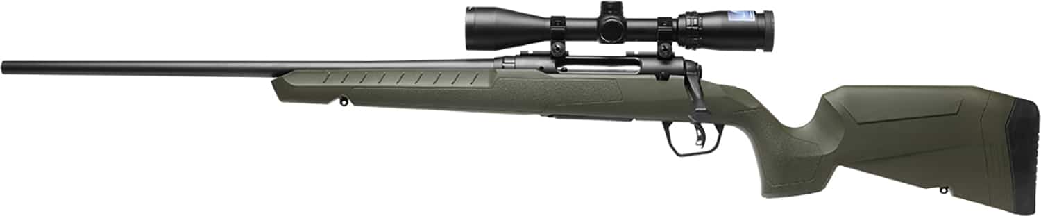 Savage Arms 32191 Axis 2 XP Combo Full Size 270 Win 4+1 22" Black Sporter Barrel, Black Carbon Steel Receiver Drilled & Tapped, OD Green Fixed Synthetic Stock, Weaver 3-9x40mm Scope, Left Hand