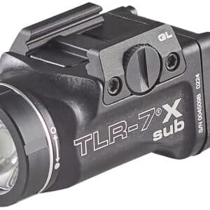 Streamlight 69405 TLR-7 X Sub USB  Black Anodized 500 Lumens  White LED Glock 43X MOS/48 MOS/43X/48