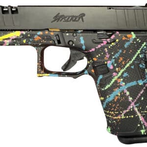 Great Lakes Firearms GL19SBLK Striker  9mm 15+1 4" Front/Rear Serrations Cerakote Splatter Black
