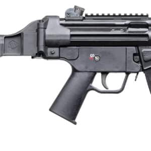 PTR  9RS BR 9mm Luger 30+1 6" Black Nitride 3-Lug Threaded Barrel, M-LOK Handguard, Black Parkerized Aluminum Picatinny Rail Receiver, SB Tactical Brace, Black Polymer Grip