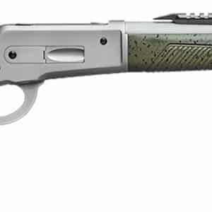 Davide Pedersoli 010G732457 Boarbuster Guidemaster-X 45-70 Gov 5+1 19" Silver Cerakote Threaded Barrel & Receiver w/Picatinny Rail, Green Adj Cheek Riser Synthetic Stock