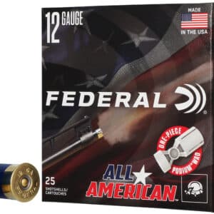 Federal FAA12H8 All-American  12Gauge 2.75" 1 1/8oz 8Shot 25 Per Box/10 Case