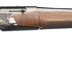 Browning 039009211 BAR MK4 Medallion 243 Win 4+1 22" Polished Blued Fluted Barrel, Satin Nickel Engraved Aluminum Alloy Drilled & Tapped Receiver, Grade III Turkish Walnut Adj Shim Stock