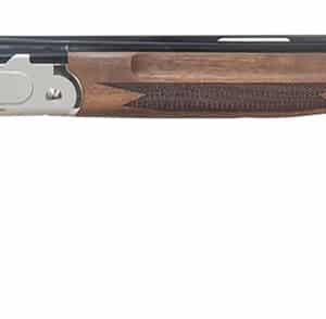 Pointer REXFT912BSW12 FT912 Field Trek Full Size 12 Gauge Break Open 3" 2rd 28" Black Over/Under Vent Rib Barrel, Silver Steel Receiver, Fixed Walnut Stock, Ambidextrous