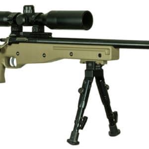 Crickett KSA2152 CPR Complete Package 22 LR Caliber with 1rd Capacity, 16.12" Barrel, Blued Metal Finish & Fixed with Adjustable Cheekpiece Flat Dark Earth Stock Right Hand