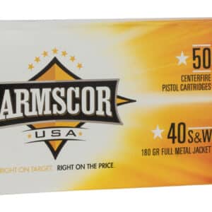 Armscor FAC402N USA  40S&W 180gr Full Metal Jacket 50 Per Box/20 Case